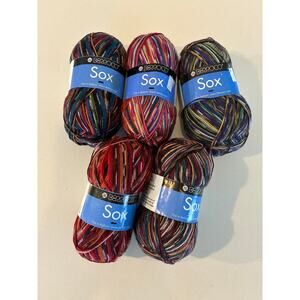 BERROCO yarn lot bundle 5 skeins SOX sock superwash wool blend assorted colors